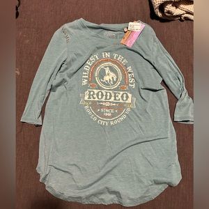 Western 3/4 Sleeve Top